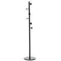 Cuier hol metalic 174 cm, design minimalist, negru