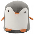 Taburet pentru copii, 28x34cm, maxim 50kg, model pinguin gri
