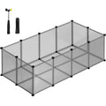 SONGMICS Tarc pentru animale de companie, din plastic, DIY, configurabil, 143x73x46cm, gri