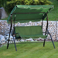 Leagan balansoar gradina Sersimo Modena, 3 locuri, 220kg, verde