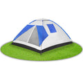 Cort plaja sau camping, impemeabil, cu protectie UV, 4 locuri, 210x240x130cm, gri albastru