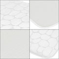Covoras de baie antiderapant cu uscare rapida, 80x50 cm, alb