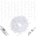 Ghirlanda luminoasa tip perdea 500 LED-uri, 20m, pentru interior/exterior, iluminare alba