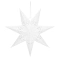 Stea decorativa 3D din hartie ajurata, 50cm, alba