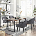 SONGMICS Scaun living tapitat din catifea cu cotiere, sarcina 110 kg, 63x60x85 cm, gri