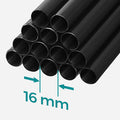 SONGMICS Garderoba din material textil, dulap portabil, cu rafturi si sina de agatat, 170x45x167cm, negru