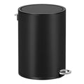 SONGMICS Cos de gunoi pentru baie, cu pedala si soft-close, 3 litri, negru
