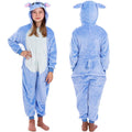Pijama tip salopeta pentru copii, model stitch, marime 130-140cm