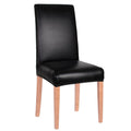 Husa universala pentru scaun, marime universala, poliester si spandex, 45 x 60 cm, imiatie piele negru