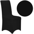 Husa pentru scaune de evenimente, marime universala, poliester si spandex, negru
