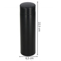 Cana termos Smart, inox, display LED, afisare temperatura, 500ml, 23cm, negru