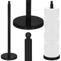 Suport hartie igienica tip tija, 52cm, negru mat