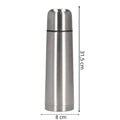 Cana termos cu pahar, perete din inox dublu izolat, 1000ml, 32cm, argintiu