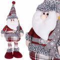 Figurina Craciun, Mos Craciun, picioare telescopice, inaltime extensibila 57-80cm