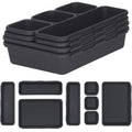 Organizator sertar bucatarie, 8 piese, negru