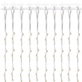 Ghirlanda luminoasa tip perdea 300 LED-uri, 3x3m, pentru interior, alimentare USB, alb cald (galben)