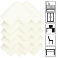 Set 10 protectii colturi pentru siguranta copii, 60x35mm, spuma EPE, crem