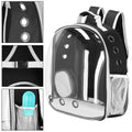 Rucsac transport animale talie mica-medie, maxim 12 kg, hublou panoramic transparent, buzunare laterale, gri