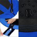 Leagan tip cuib Sersimo NS24, diametru 110cm, inaltime reglabila, pentru exterior, sarcina 150 kg, Albastru Negru