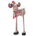 Figurina Craciun, Ren, picioare telescopice, inaltime extensibila 84-124cm
