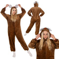 Pijama tip salopeta pentru adulti, model Ren, marime S