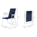 Scaun de plaja Sersimo GC049, pliabil, 100kg, 52x74cm, bleumarin