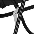 Scaun de plaja Sersimo, pliabil, 100kg, 52x73cm, negru