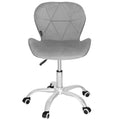 Scaun de birou ergonomic, tapitat cu catifea, 120kg, gri