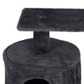 Ansamblu de joaca pentru pisici, cu loc pentru zgariat, ascuns, culcus, minge, 87cm, grafit
