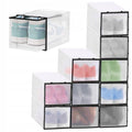 Set 10 cutii organizare pentru pantofi, 28x20x20, transparent
