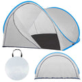Cort plaja si picnic semi-deschis Sersimo, protectie UV, 200x120x110cm, gri