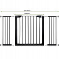 Poarta de siguranta Safety Gate pentru scari, ajustabila 131-138 cm, din otel, neagra