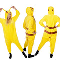 Pijama tip salopeta pentru adulti, model Pikachu, marime S