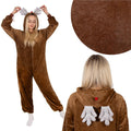 Pijama tip salopeta pentru adulti, model Ren, marime M