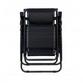 Sezlong pliabil cu parasolar SERSIMO, 85x77x150cm, Negru