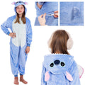 Pijama tip salopeta pentru copii, model stitch, marime 130-140cm