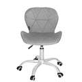 Scaun de birou ergonomic, tapitat cu catifea, 120kg, gri