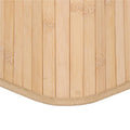 Cos de rufe din bambus, pliabil, cu captuseala detasabila lavabila, 3 compartimente, 150L, 63x42x62cm, maro
