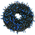 Instalatie luminoasa LED albastra pentru brad sau exterior, 500 LED-uri, 40 m, IP44, conectabila