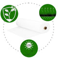 Folie agrotextil, mulcire, antiburuieni, filtru UV, 50 x 1.6metri, 70g/m2, alb