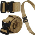 Curea centura Tactical Combat pentru barbati 3.7x125cm, rezistent, maro