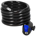 Lant antifurt bicicleta si trotineta, inchidere cheie, lungime 180 cm, Otel, Negru