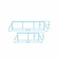 Piscina cadru metalic Bestway 56411 Steel Pro Frame, 300x201x66 cm, 3.300 litri, cu pompa de filtrare