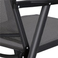Scaun de gradina metalic, pliabil, 95x57x66cm, maxim 150kg, gri