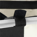Cos de rufe cu 3 compartimente, cadru aluminiu, 60x40x68cm, 146 litri