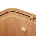 Cos de rufe din bambus, pliabil, cu captuseala detasabila lavabila, 3 compartimente, 150L, 63x42x62cm, maro