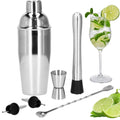 Set Cocktail Shaker Kit pentru barmani 550ml, KI13, 6 piese