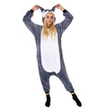 Pijama tip salopeta pentru adulti, model Lemur, marime S