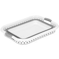Cos de rufe pliabil tip lighean, cu manere, din plastic si silicon, 53x38x24cm, 24litri, gri