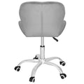 Scaun de birou ergonomic, tapitat cu catifea, 120kg, gri